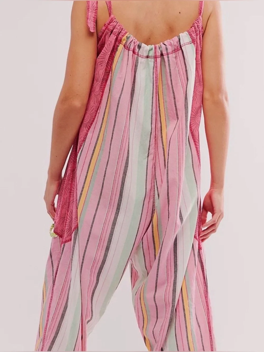 Free People Intimately Dream In Color Convertible Jumpsuit Harem Pants 12 - Picture 4 of 9